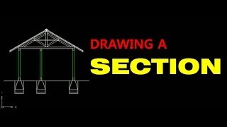 AutoCAD Tutorial Drawing a Section [upl. by Anin]