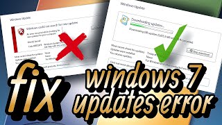 How to Fix Windows 7 Update Error 80072efe 2024 [upl. by Akeirahs28]