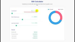 EMI calculator [upl. by Aneerol]