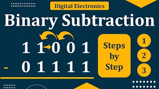 Binary Subtraction  How to do subtraction of binary number  Digital Electronics  Mruduraj [upl. by Kirimia]