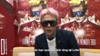 GDragon gửi lời chào khán giả Việt Nam [upl. by Enyehc]