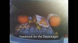 Small Scale Anaerobic Digestion  Food Waste Separator and Depackaging Test [upl. by Notserk]