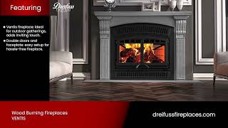 Ventis  Wood Burning Fireplaces  Dreifuss Fireplaces [upl. by Orips]