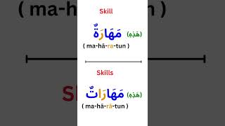 Arabic Vocabulary quotSkillquot and quotSkillsquot  ArabicForBeginners ArabicFluency [upl. by Brosine448]