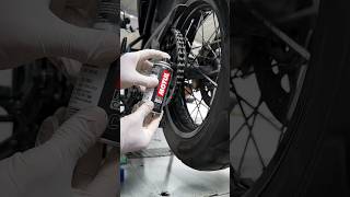 Motorcycle Chain Clean amp Care is best done with MOTUL Motul MotulCare bigbear MotulIndia [upl. by Bax]