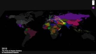 Mapping the Flow of Asylum Seekers to the Industrialized World [upl. by Anrahc]