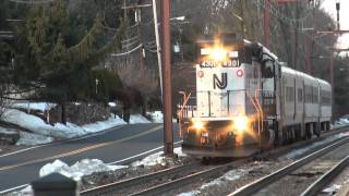 Nice NJ Transit Equipment Move With NJT GP402 4301 Through Mt Tabor [upl. by Paxon]