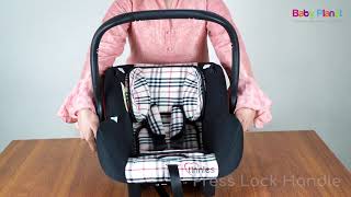 Tinnies Carry Cot  Car Seat  Baby Planet [upl. by Kopans]