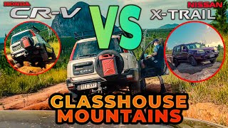 LIFTED RD1 CRV  STOCK t30 XTRAIL vs Glasshouse Mountains OFFROAD tracks [upl. by Eleni]