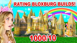 RATING BLOXBURG HOUSES Roblox [upl. by Morril]