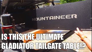 SnailArmor Gladiator Tailgate Table Install [upl. by Kirtap160]