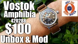 Next Level Vostok Addiction Unbox n Mod 420 case perfect for smaller wrists [upl. by Silvano698]