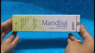 Hindi Review of Mandisa Foam Face Wash ClickOnCarecom [upl. by Bailar]