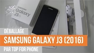 SAMSUNG GALAXY J3 2016  déballage par TFP [upl. by Ynej]