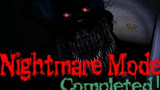 Night 7 Nightmare Mode COMPLETE  Five Nights at Freddys 4 [upl. by Riocard]