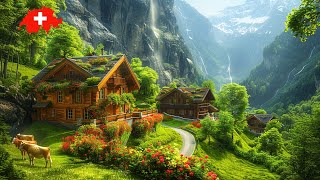 Stäubifall Axalp SWITZERLAND 4K 🇨🇭 Best Places to Visit in Switzerland 🇨🇭 Swiss Village Tour [upl. by Roane]