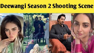 Deewangi Season 2 Shooting Scene  Deewangi Season 2 Behind the Scene  Danish Taimoor Hiba Bukhari [upl. by Aneret]