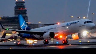 DELIVERY FLIGHT Air Transats FIRST Airbus A321NEO A21N landing in Montreal YULCYUL [upl. by Fezoj812]