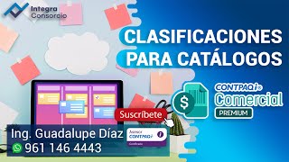 Clasificaciones para catálogos en CONTPAQi Comercial Premium [upl. by Marienthal]