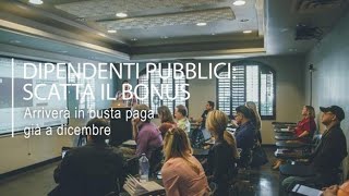 Dipendenti pubblici a dicembre arriva il bonus in busta paga ecco le cifre [upl. by Polito]