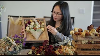 How to Make a DIY Dried Flower Frame Easy Tutorial [upl. by Past]