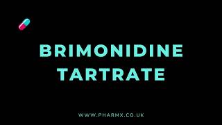 How to pronounce Brimonidine tartrate [upl. by Niriam840]