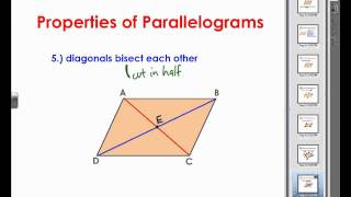 Properties of Parallelograms [upl. by Stempien]