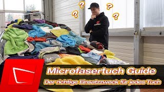 Autopflege Microfasertücher Das richtige Tuch für jeden Einsatzzweck  Anfängerset [upl. by Duck42]