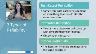 3 Types of Reliability TestRetest Interrater Internal Psychology Research Methods [upl. by Madelle783]