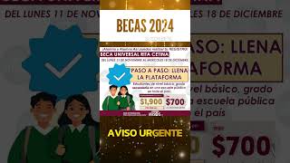 📌🔴Apoyo a alumnos de secundaria ¡Ya inicio Incorporación Becas Rita Cetina Solicítalo ahora [upl. by Asselam]