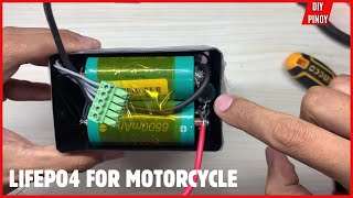 NEW LIFEPO4 MOTORCYCLE BATTERY WITH 6A ACTIVE BALANCER AND CAPACITOR [upl. by Norehs]