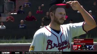 Atlanta Braves vs Washington Nationals Game 132162 MLB THE SHOW 24 [upl. by Ocihc]