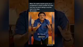 My Maths teacher 🤣 maths  funny video  tmkoc  lucky me [upl. by Etep586]