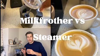 Can automatic milk frother compete with a real steamer [upl. by Zandt920]