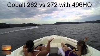 Cobalt 262 vs 272 with 496 HO  Full Throttle Run [upl. by Ylro]