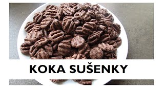 Recept na KOKA sušenky  kakaové mini sušenky [upl. by Lind380]