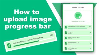 Vuejs  How to upload file with progress percent step by step [upl. by Smoot]