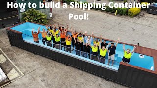 How to build a Shipping Container Pool [upl. by Erving]