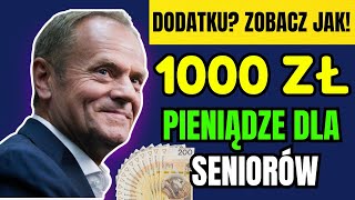 NOWE WIEŚCI ZUS WYPŁACI DODATKOWE 1000 ZŁ SENIOROM 65 JUŻ 10 PAŹDZIERNIKA [upl. by Noerb]