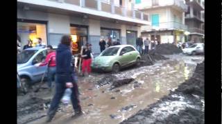 Post alluvione a Barcellona Pozzo di Gotto 23 Novembre 2011 [upl. by Uzzi954]