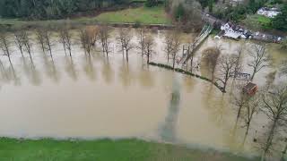 The Quarry Shrewsbury Flooding From Above Jan 4th 2024 [upl. by Torrance]