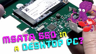 🔧 mSATA SSD in a desktop PC with a PCIe adaptor [upl. by Watson128]