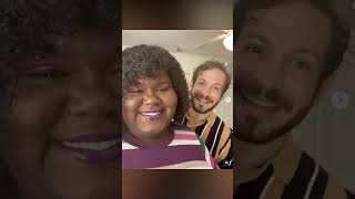 Gabourey Sidibe and Brandon Frankel Love Story Adorable Twin [upl. by Avilo]