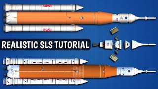 How To Build Realistic NASAs SLS Rocket in Spaceflight Simulator [upl. by Elmore396]