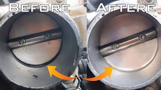 Dont Clean throttle body before watching thisCleaning cable controlled or Electrical Throttle body [upl. by Neelyar]