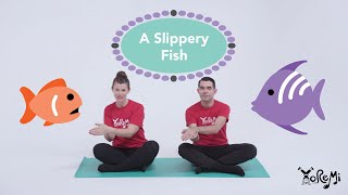 Slippery Fish  Slippery Fish song with lyrics  slippery fish animation  Yaya and Nono Kids Songs [upl. by Valli]