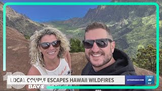 Tampa Bayarea couple flees ongoing wildfires in Maui [upl. by Gustafsson]