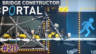 Bridge Constructor Portal 20 Grenzdebile Fahranfänger verhindern die Gäns´sche Genialität [upl. by Guyon]