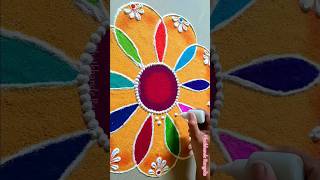 Rangoli using hairband simple rangoli navratri rangoli diwali festival rangoli [upl. by Hadden438]