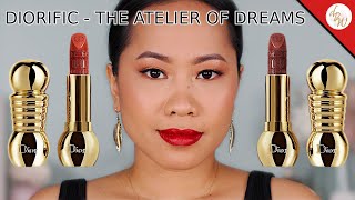 DIORIFIC  THE ATELIER OF DREAMS  rouge capucine taupe ispahan  REVIEW DEMO and SWATCHES [upl. by Granny]